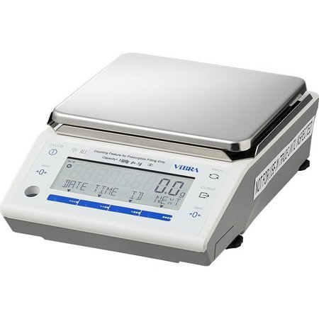 VIBRA Decigram Balance, 8200 g, .1 g, NTEP, External Calibration, Parts Counting, USB/RS232, 6x6" Platter ALE-8201